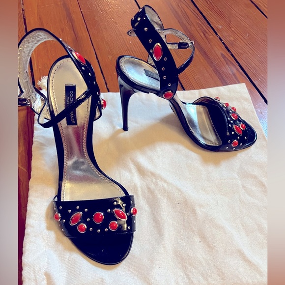 Dolce & Gabbana Heeled Sandals sz 38 - Picture 2 of 5
